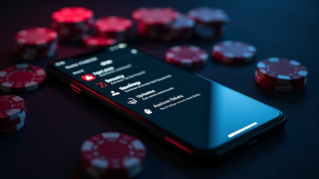 Smartphone Android con icone di aggiornamento e sicurezza per la gestione account