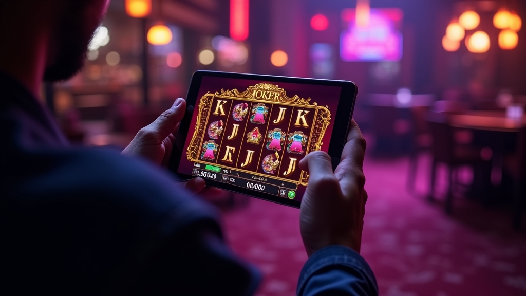 Royal Joker demo aperta su smartphone e tablet in un ambiente da casinò